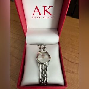 Anne Klein Diamond Silver and Gold Watch